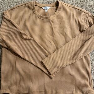Ribbed Long Sleeve Top